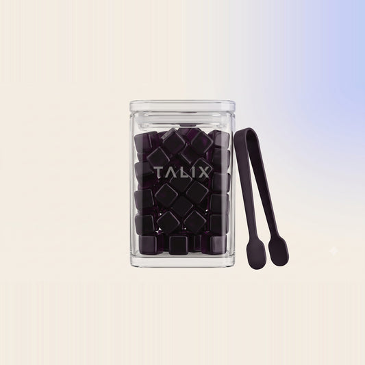 TALIX Sleep Onset glycine gummies, 3,000 mg, square glass jar
